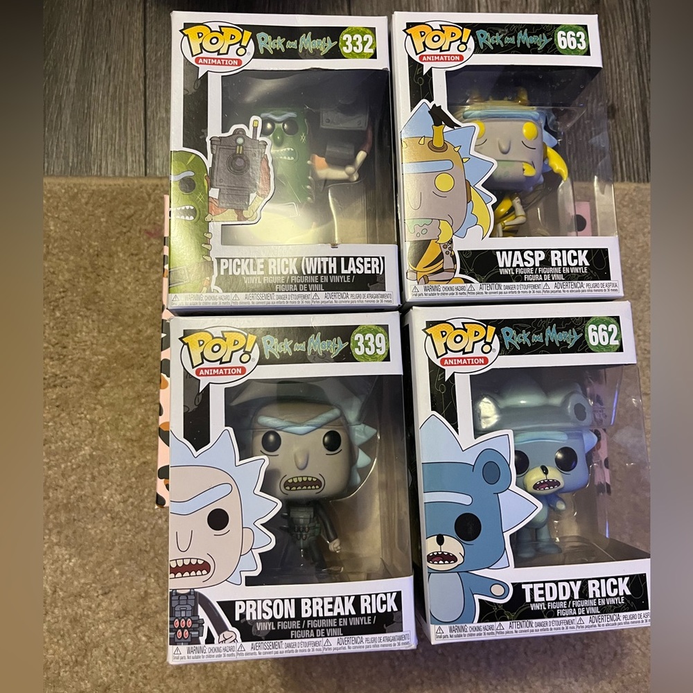 RICK AND MORTY Rick Funko Pops